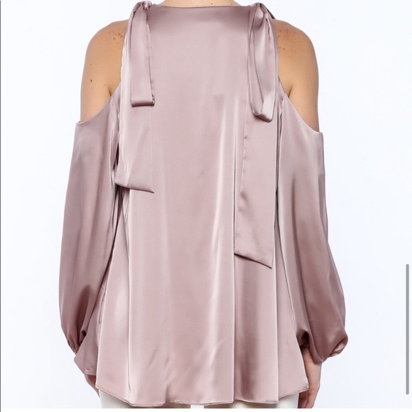 Dance & Marvel satin draped blouse top - Picture 6 of 6